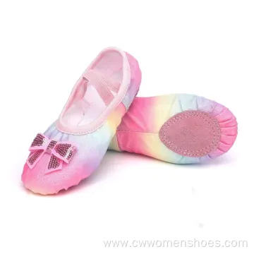 Highly Elastic Canvas Ballet Shoes for Toddlers